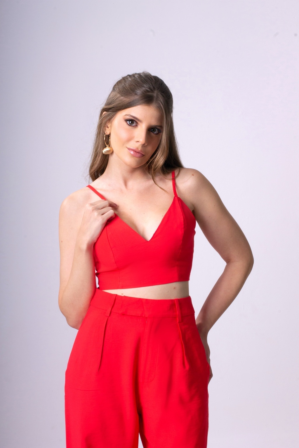 Cropped Clara - Vermelho
