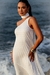 Vestido Branco Plissado