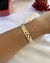 BRACELETE ORGÂNICO BANHADO A OURO 18k - comprar online