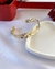BRACELETE ORGÂNICO BANHADO A OURO 18k na internet