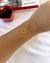 PULSEIRA DUPLA DE CORAÇÃO BANHADO A OURO 18K - comprar online