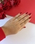 ANEL COM PEDRAS COLORIDAS BANHADO A OURO 18K - comprar online