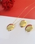 COLAR ORGÂNICO CHAPA BANHADO A OURO 18K (GANHE O BRINCO) - comprar online