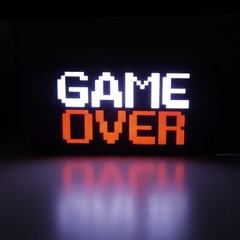 LUMINÁRIA GAME OVER COM LED BIVOLT