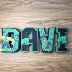 Letra 3D Tema HULK - TamyMoreiraPersonalizados