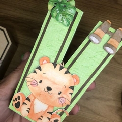 Letra 3D Tema SAFÁRI AQUARELA na internet