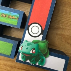 Letra 3D Tema POKEMON na internet