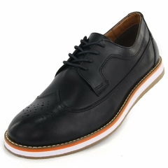 Sapato Masculino Casual Loafer Em Couro Legítimo Preto REF173-P