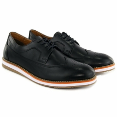 Sapato Masculino Casual Loafer Em Couro Legítimo Preto REF173-P - comprar online