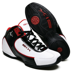 Tênis Basquete Masculino Six Street Charge Branco/Vermelho