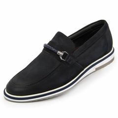 Oxford Esporte Fino Polo City Alpha Em Couro Nobre Nobuck Marinho - loja online
