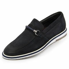 Oxford Esporte Fino Polo City Alpha Em Couro Nobre Nobuck Marinho