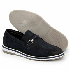 Oxford Esporte Fino Polo City Alpha Em Couro Nobre Nobuck Marinho - loja online