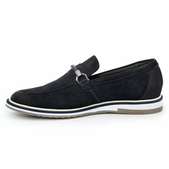 Oxford Esporte Fino Polo City Alpha Em Couro Nobre Nobuck Marinho - comprar online