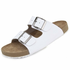 Sandália Birken Polo City Em Couro Branca - comprar online