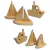 Kit 3 Barquinhos de Madeira - 1 Navio + 2 Veleiros na internet