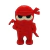 Borracha Fantasia Ninja - Vermelho