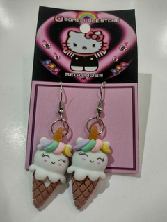 Aritos Colgantes unicornio