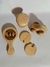 Kit Montessori para bebês - Discos Interconectados, Chocalho de Rolar, Chocalho de Empunhar e Carrinho - loja online