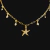 CHOKER CRAVEJADA COM MICROZIRCONIA PINGENTE ESTRELAS DO MAR