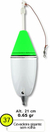 Boia cevadeira grande sem rolha 55g ref25 - Boias barao