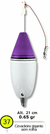 Boia cevadeira grande sem rolha 55g ref25 - Boias barao - loja online