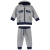 Conjunto Canelado Moletom Masculino Infantil de Inverno Colorittá | Calça e jaqueta/blusa cinza