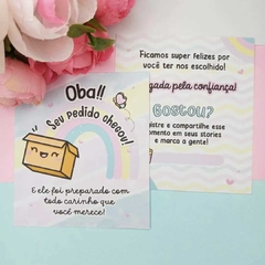 cartão de agradecimento