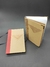 Caderno tamanho A5 , forrado em Kraft 180g/m² e Capa Bordada à mão.