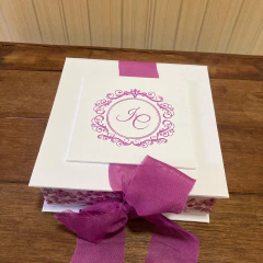 Caixa Aplique Fúcsia - LF - 15x15x5 - comprar online