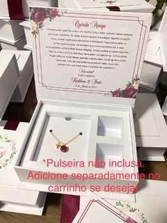 Caixa Aplique 3D Porta Pulseira e Bombom - Marsala - LB - 15x12x4 - comprar online