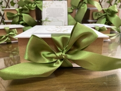 Caixa Aplique Verde Oliva com Kraft - 15x15x5