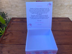 Caixa Aplique 3D - LF - 10x10x4 - Leka Artes