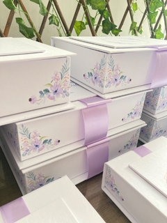 Caixa Aplique Lilas - Lateral Florida ou Colorida na internet