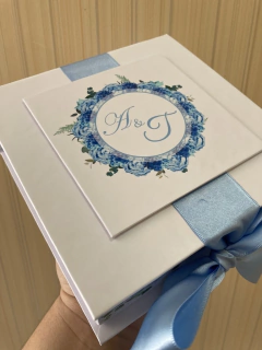 Caixa Aplique Azul Serenity - LF - loja online