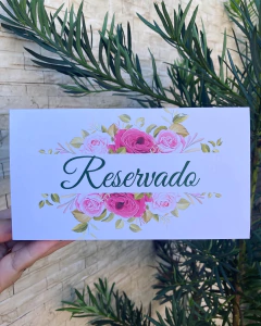 Placa Mesa Reservado