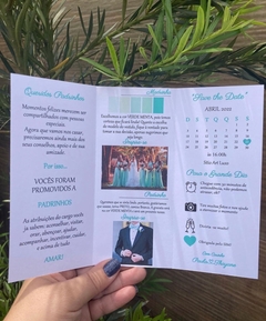 Manual de Padrinhos Casal - Modelo Cardápio - comprar online