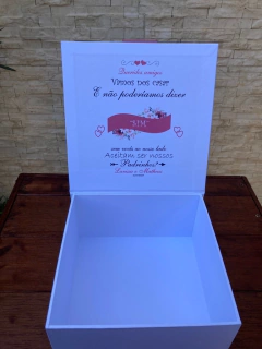 Caixa Aplique Rose - LB 16x16x8 - Leka Artes