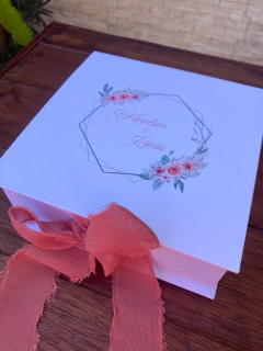 Caixa Rose - LB - Laço frontal