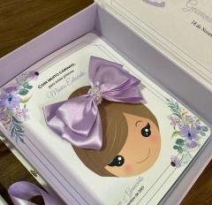 Maleta Convite Dama/Florista com Laço na internet