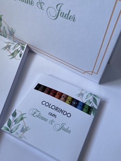 Maleta Convite Florista/Dama com Livro para colorir - comprar online