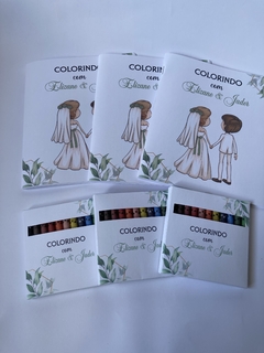 Maleta Convite Florista/Dama com Livro para colorir - comprar online
