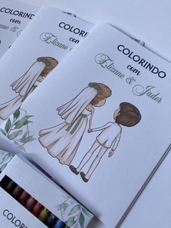 Maleta Convite Pajem com Livro para colorir - loja online