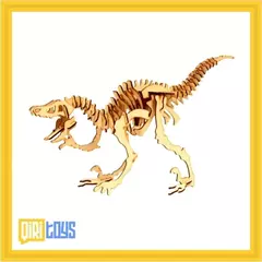 Puzzle madera 3D dino velociraptor