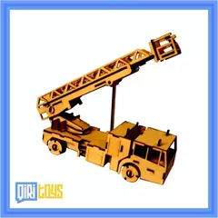 Puzzle madera 3D camión de bombero