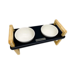 comedouro elevado preto P - comprar online