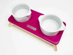 comedouro slim em cores variadas - Kazoca Pet