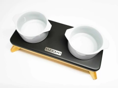 comedouro slim em cores variadas - Kazoca Pet
