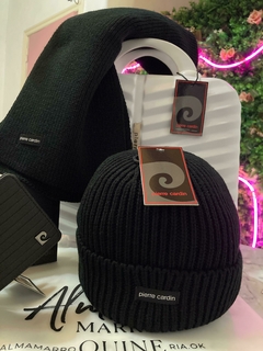 Bufanda y Gorro con abrigo de pelo + Billetera Pierre cardin - Alma Marroquineria