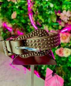 Cintos de cuero P.U. con apliques - Agarrate Catalina - tienda online